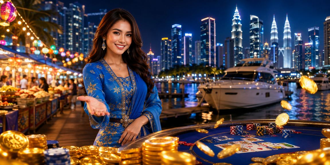 Permainan baccarat live dealer di Kuala Lumpur bergaya baju kurung