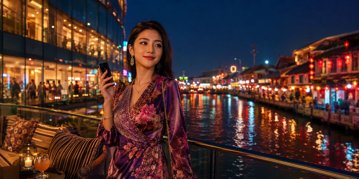 Permainan dadu Melaka dengan gaya tradisional Malaysia